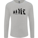 Funny Child to Mother Evolution Mothers Day Mens Long Sleeve T-Shirt Sports Grey