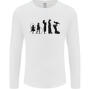 Funny Child to Mother Evolution Mothers Day Mens Long Sleeve T-Shirt White