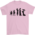 Funny Child to Mother Evolution Mothers Day Mens T-Shirt Cotton Gildan Light Pink