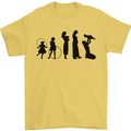 Funny Child to Mother Evolution Mothers Day Mens T-Shirt Cotton Gildan Yellow