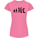 Funny Child to Mother Evolution Mothers Day Womens Petite Cut T-Shirt Azalea