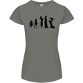 Funny Child to Mother Evolution Mothers Day Womens Petite Cut T-Shirt Charcoal