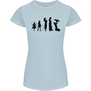 Funny Child to Mother Evolution Mothers Day Womens Petite Cut T-Shirt Light Blue