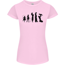 Funny Child to Mother Evolution Mothers Day Womens Petite Cut T-Shirt Light Pink