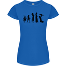 Funny Child to Mother Evolution Mothers Day Womens Petite Cut T-Shirt Royal Blue