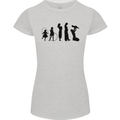 Funny Child to Mother Evolution Mothers Day Womens Petite Cut T-Shirt Sports Grey