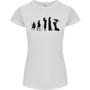 Funny Child to Mother Evolution Mothers Day Womens Petite Cut T-Shirt White