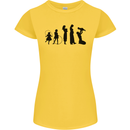 Funny Child to Mother Evolution Mothers Day Womens Petite Cut T-Shirt Yellow