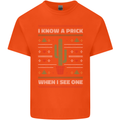 Funny Christmas Cactus Prick Mens Cotton T-Shirt Tee Top Orange
