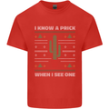 Funny Christmas Cactus Prick Mens Cotton T-Shirt Tee Top Red