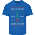 Funny Christmas Cactus Prick Mens Cotton T-Shirt Tee Top Royal Blue