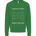 Funny Christmas Cactus Prick Mens Sweatshirt Jumper Irish Green
