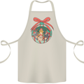 Funny Christmas Cats Bauble Cotton Apron 100% Organic Natural