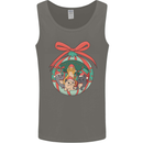 Funny Christmas Cats Bauble Mens Vest Tank Top Charcoal