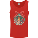 Funny Christmas Cats Bauble Mens Vest Tank Top Red