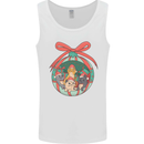 Funny Christmas Cats Bauble Mens Vest Tank Top White