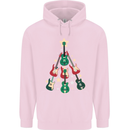 Funny Christmas Guitar Tree Rock Music Childrens Kids Hoodie Light Pink