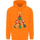 Funny Christmas Guitar Tree Rock Music Childrens Kids Hoodie Orange