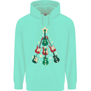 Funny Christmas Guitar Tree Rock Music Childrens Kids Hoodie Peppermint