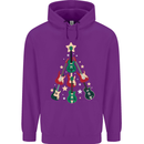 Funny Christmas Guitar Tree Rock Music Childrens Kids Hoodie Purple