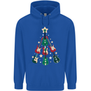 Funny Christmas Guitar Tree Rock Music Childrens Kids Hoodie Royal Blue