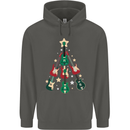 Funny Christmas Guitar Tree Rock Music Childrens Kids Hoodie Storm Grey