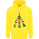 Funny Christmas Guitar Tree Rock Music Childrens Kids Hoodie Yellow