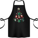 Funny Christmas Guitar Tree Rock Music Cotton Apron 100% Organic Black