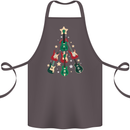 Funny Christmas Guitar Tree Rock Music Cotton Apron 100% Organic Dark Grey
