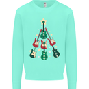 Funny Christmas Guitar Tree Rock Music Mens Sweatshirt Jumper Peppermint