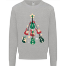Funny Christmas Guitar Tree Rock Music Mens Sweatshirt Jumper Sports Grey