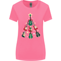 Funny Christmas Guitar Tree Rock Music Womens Wider Cut T-Shirt Azalea