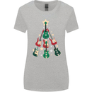 Funny Christmas Guitar Tree Rock Music Womens Wider Cut T-Shirt Sports Grey