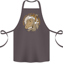 Funny Christmas Horse Equestrian Santa Cotton Apron 100% Organic Dark Grey