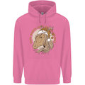 Funny Christmas Horse Equestrian Santa Mens 80% Cotton Hoodie Azelea