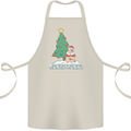 Funny Christmas Santa Bunny Cotton Apron 100% Organic Natural