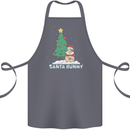 Funny Christmas Santa Bunny Cotton Apron 100% Organic Steel