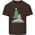 Funny Christmas Santa Bunny Kids T-Shirt Childrens Chocolate