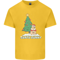 Funny Christmas Santa Bunny Kids T-Shirt Childrens Yellow
