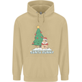 Funny Christmas Santa Bunny Mens 80% Cotton Hoodie Sand