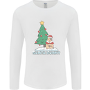 Funny Christmas Santa Bunny Mens Long Sleeve T-Shirt White