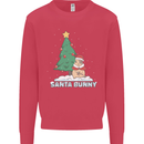 Funny Christmas Santa Bunny Mens Sweatshirt Jumper Heliconia