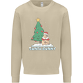Funny Christmas Santa Bunny Mens Sweatshirt Jumper Sand