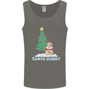 Funny Christmas Santa Bunny Mens Vest Tank Top Charcoal