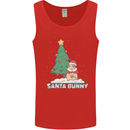 Funny Christmas Santa Bunny Mens Vest Tank Top Red
