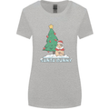 Funny Christmas Santa Bunny Womens Wider Cut T-Shirt Sports Grey