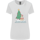 Funny Christmas Santa Bunny Womens Wider Cut T-Shirt White