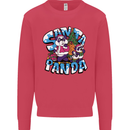 Funny Christmas Santa Panda Kids Sweatshirt Jumper Heliconia