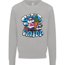 Funny Christmas Santa Panda Kids Sweatshirt Jumper Sports Grey