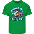 Funny Christmas Santa Panda Kids T-Shirt Childrens Irish Green
